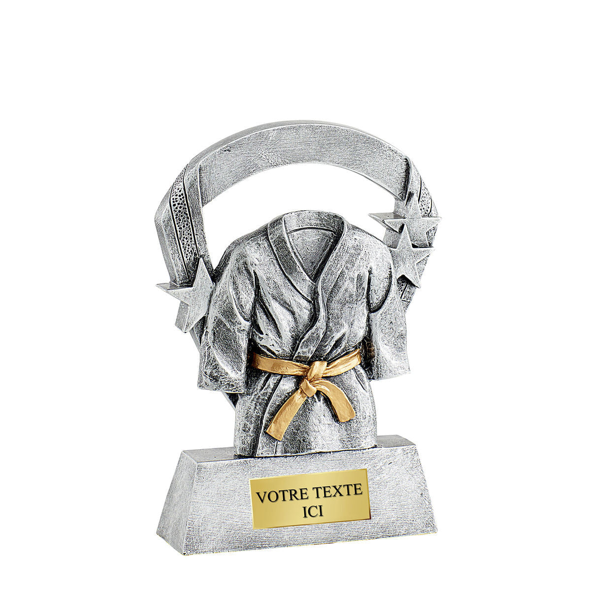 Trophée en résine Kimono H.14 cm, ARGENT