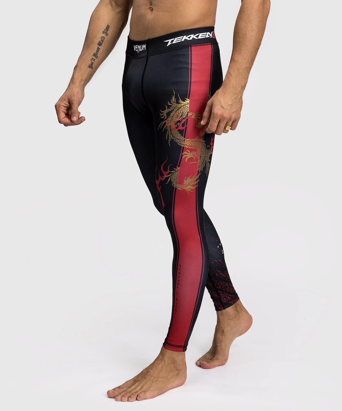 Pantalon de compression Venum x TEKKEN 8 - Marshall Law - Noir/Rouge/Or