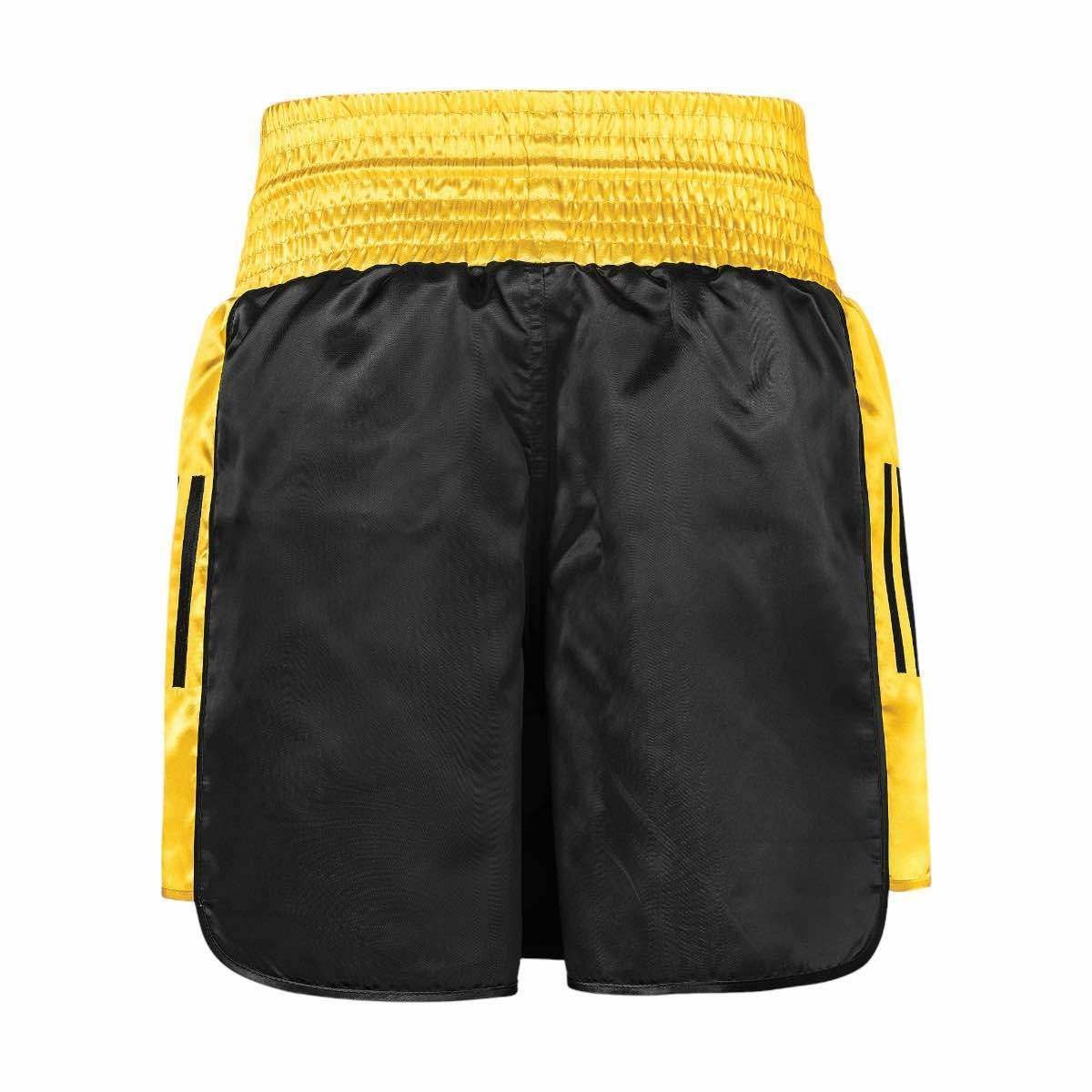 adidas Short de Boxe Pro - Noir/Or