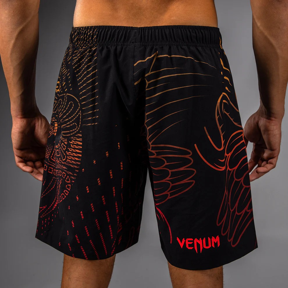 Venum Quetzal Fury Training Shorts - Black/Fury Red/Tangerine