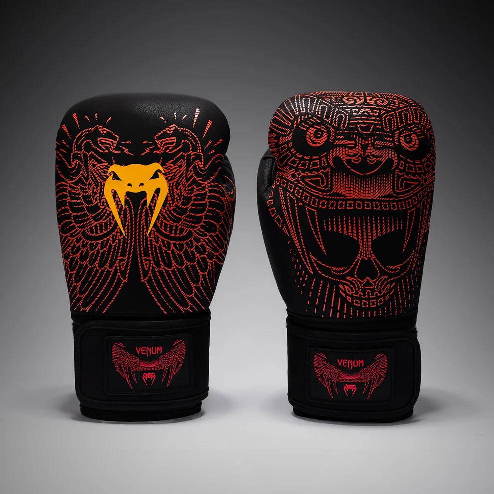 Venum Quetzal Fury Gants de Boxe - Black/Fury Red/Tangerine