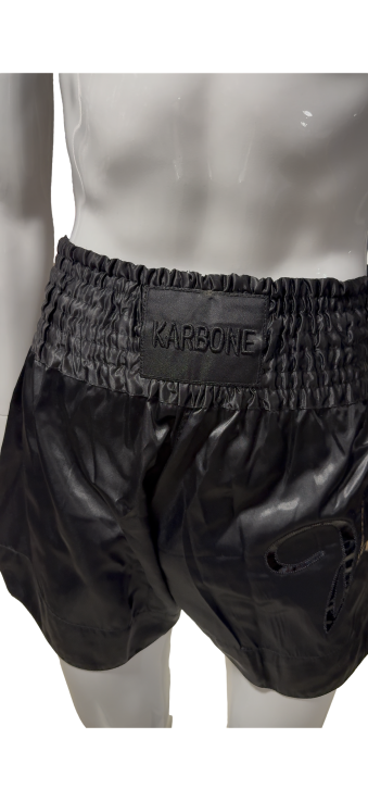 Short de Muay Thaï / Kick-boxing Karbone - Noir