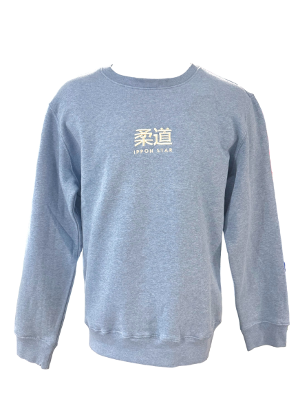Sweat col rond IPPON STAR "DO" - Bleu