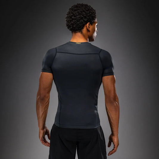 Rashguard manches courtes Attack Venum - Noir/Or
