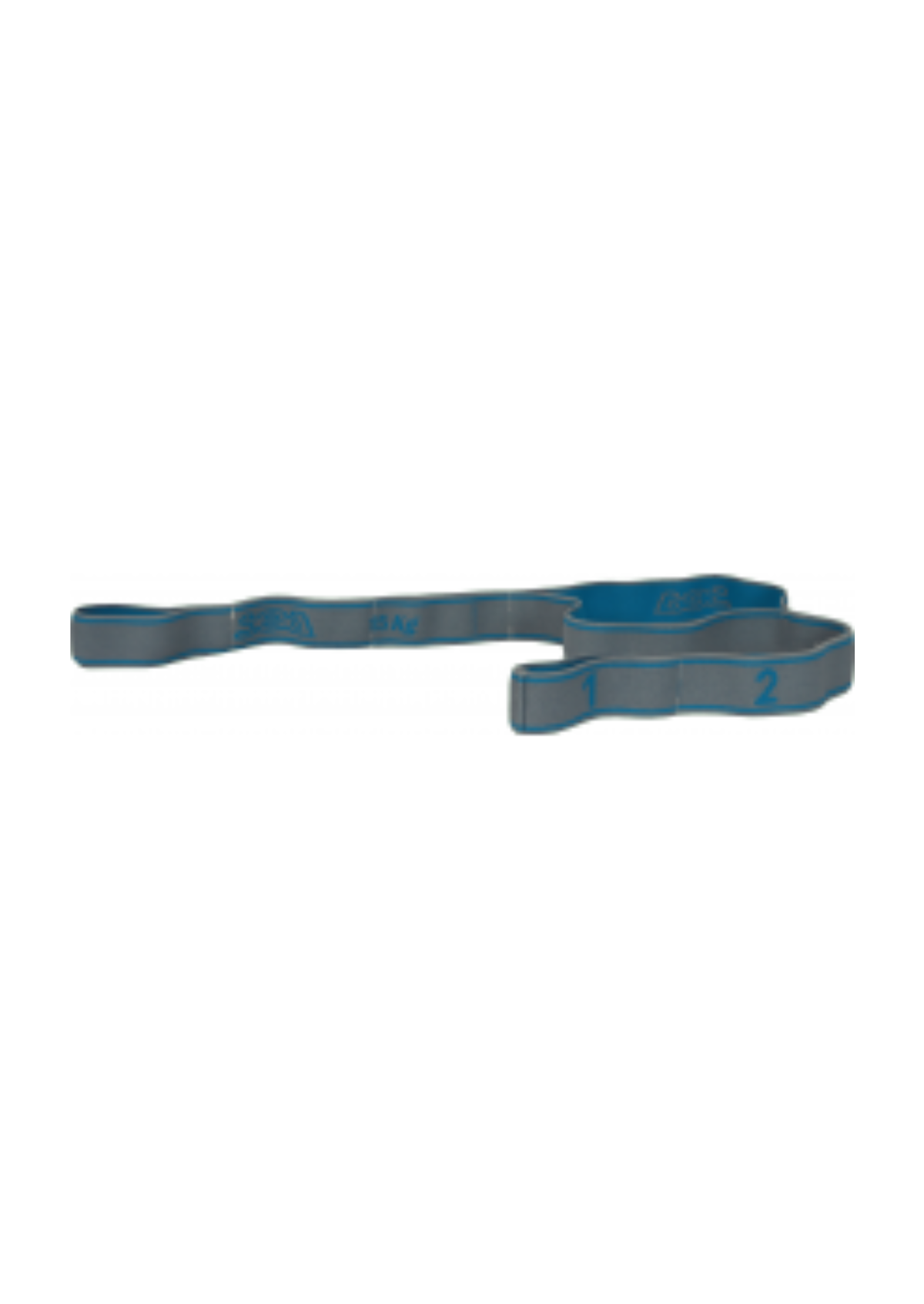 Bande élastique fitness FORCE 15 - Gris/Bleu