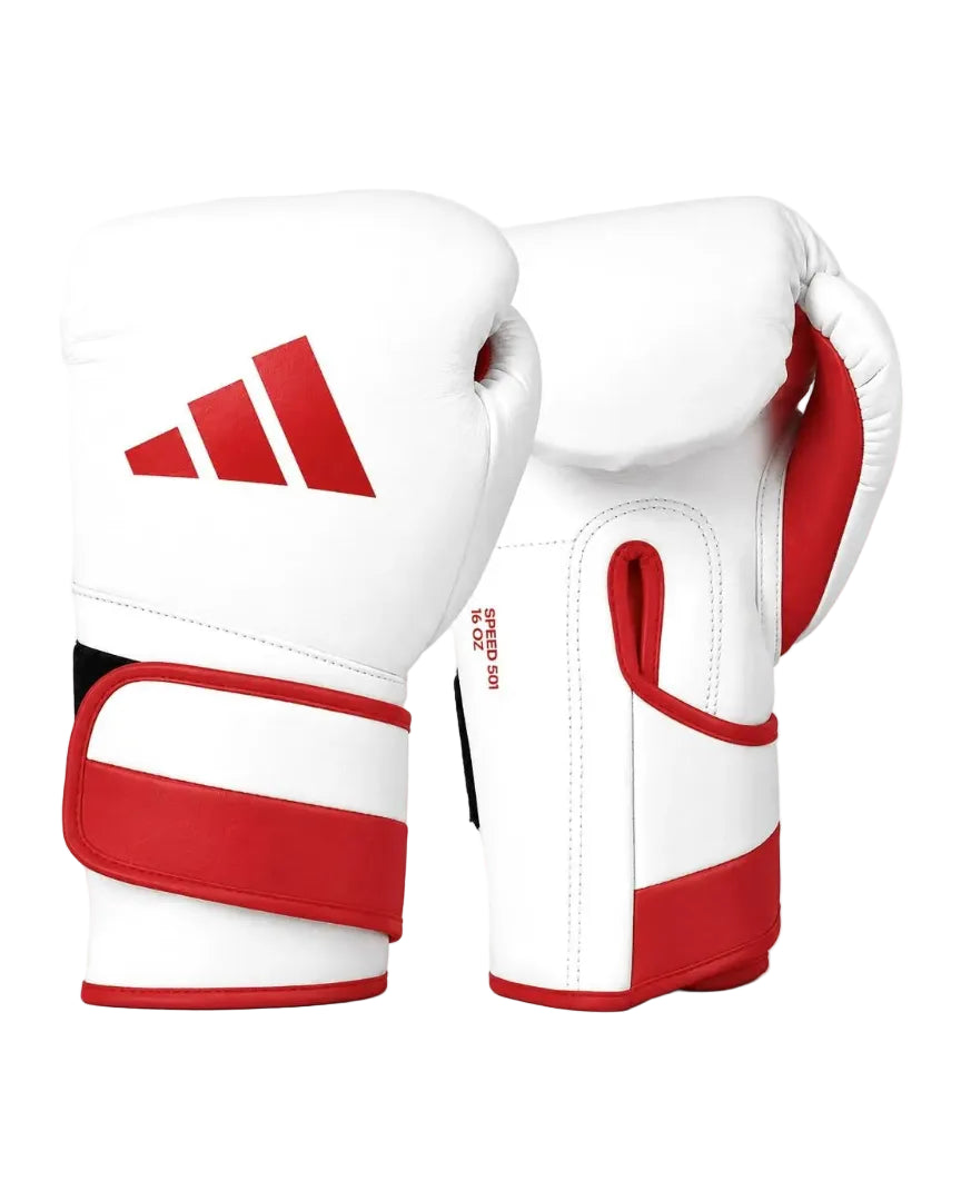 Gants de boxe Speed 501 édition limitée Adidas - Blanc/Rouge
