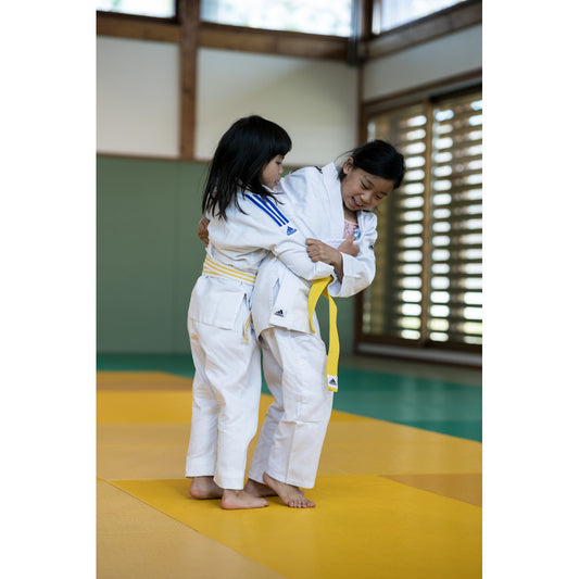 Kimono de Judo "évolution" Adidas - Blanc/Bleu