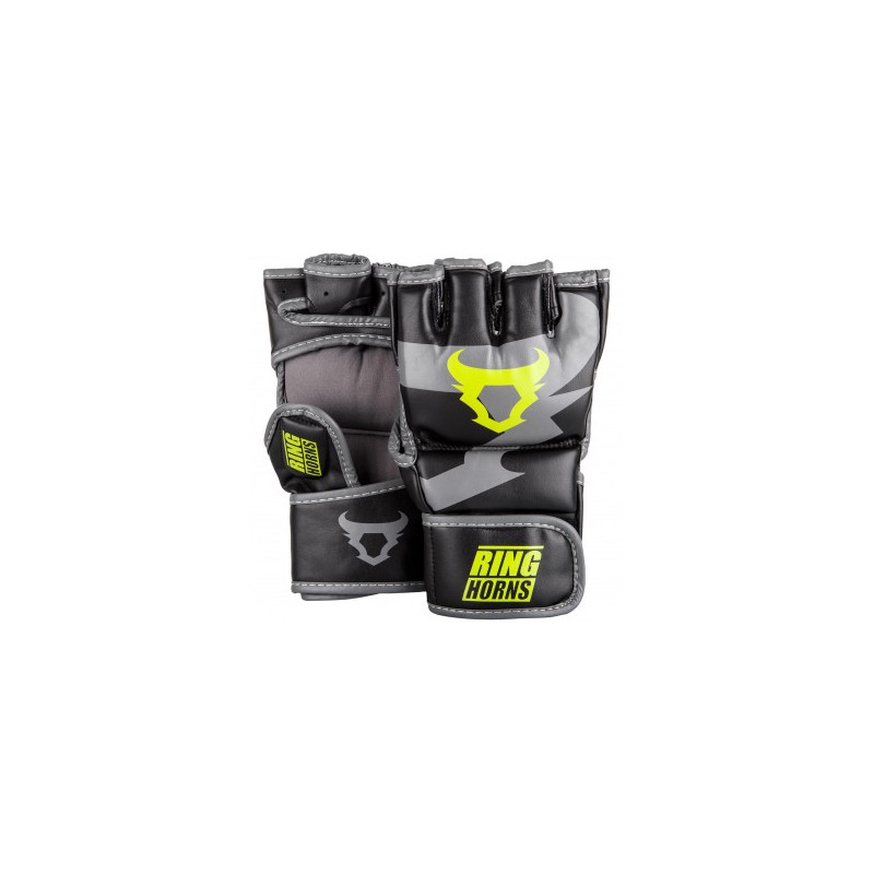 GANTS MMA RINGHORNS CHARGER NOIR/JAUNE NEON GANTS MMA RINGHORNS CHARGER NOIR/JAUNE NEON