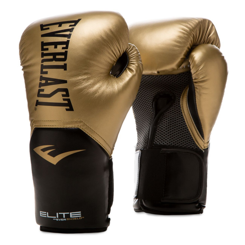 Gants de boxe Everlast cuir noir –  (Matériel et  accessoires de sports)