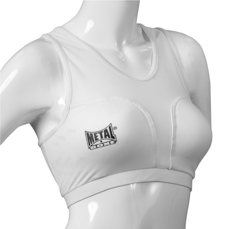 1FIGHT1, Protège poitrine et brassière en coton femme PAI taille XXL, blanc  - 1Fight1