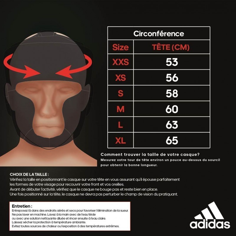 Casque ADIDAS Initiation - adibh01 - Rouge 