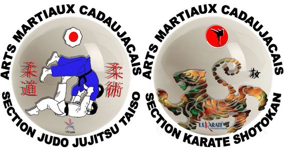 logo judo et karate Arts Martiaux Cadaujacais