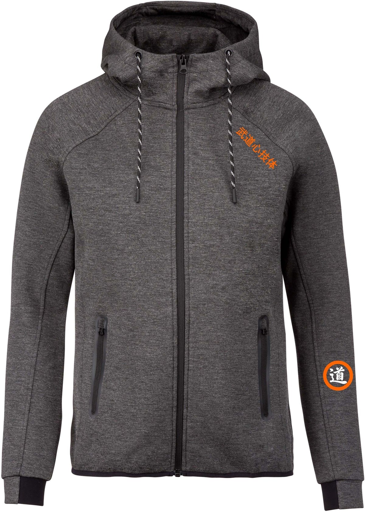 Sweat gris/orange Budo Shin Gi Tai