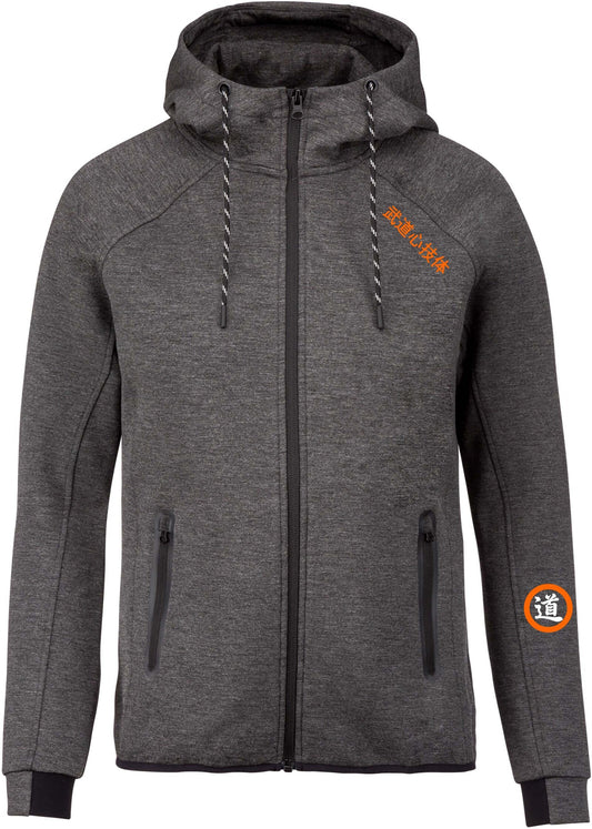 Sweat gris/orange Budo Shin Gi Tai