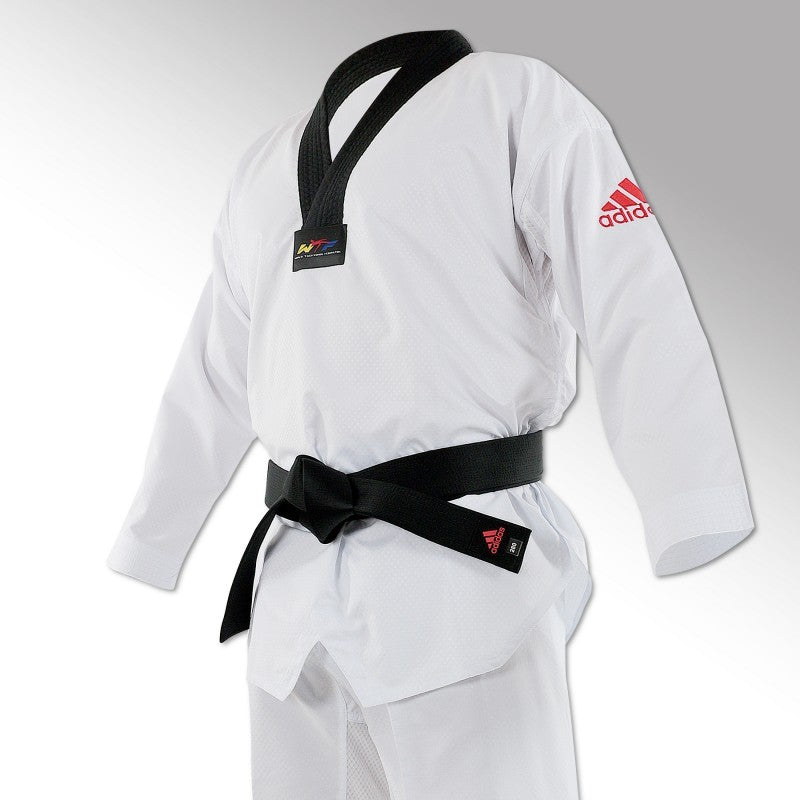 DOBOK ADIDAS CONTEST COL NOIR - ROUGE