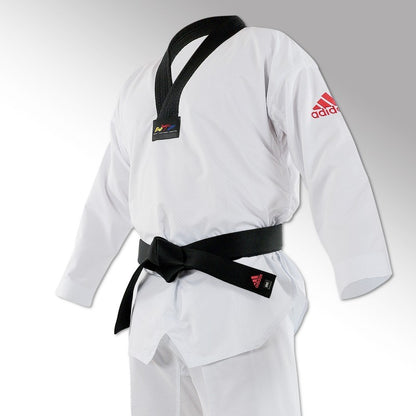 DOBOK ADIDAS CONTEST COL NOIR - ROUGE
