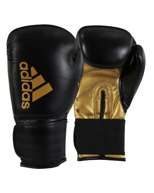 GANTS BOXE ADIDAS HYBRID 50 NOIR/OR