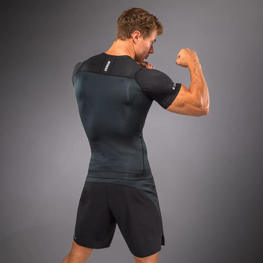 Rashguard manches courtes G-Fit Scale Venum - Noir