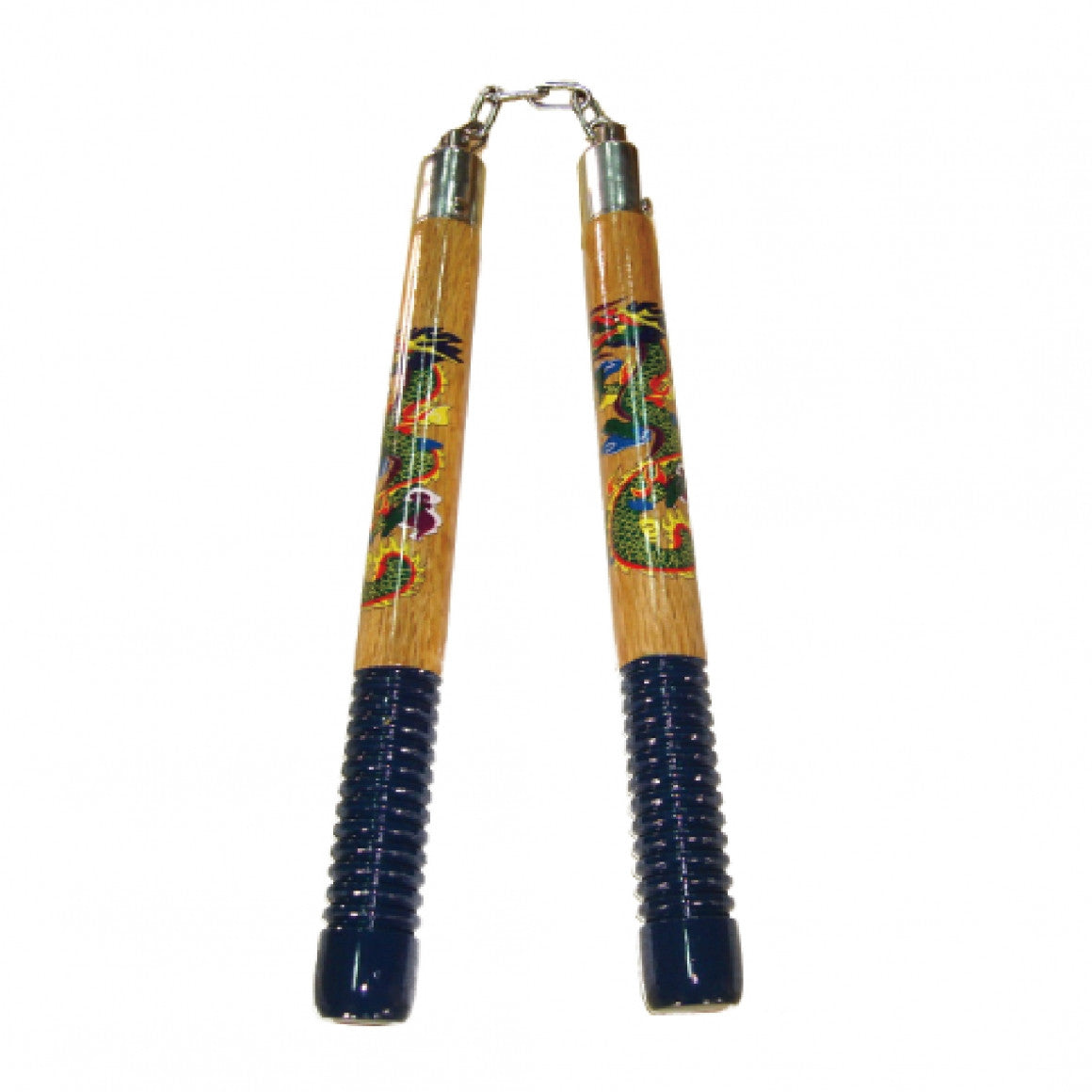 NUNCHAKU A CHAINE DRAGON BOIS