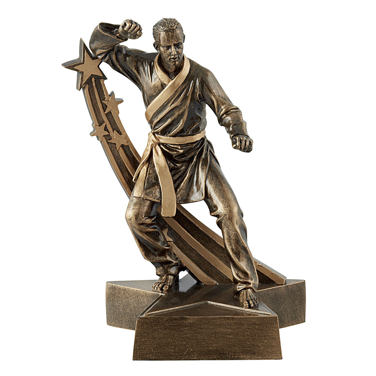 Trophée en résine Karateka  H.20cm