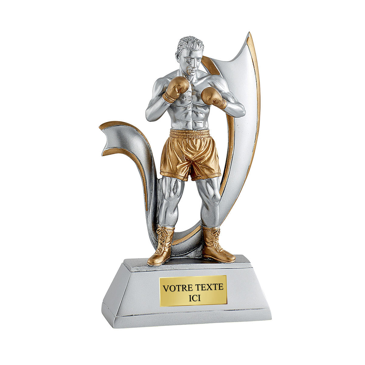 Trophée en résine Boxeur  H.20 cm