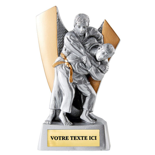 Trophée en résine Judokas  H.12 cm