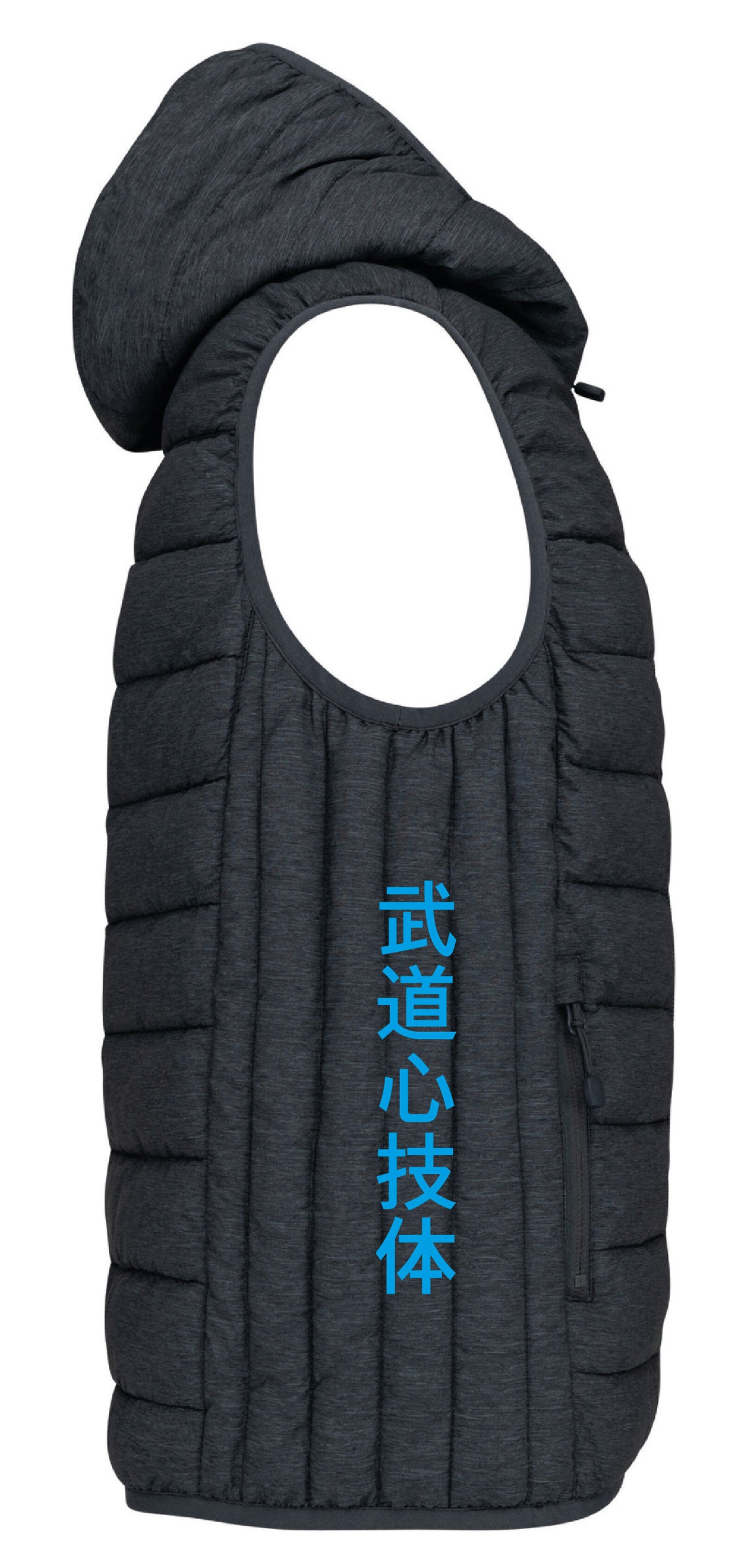 Bodywarmer à capuche Gris IPPON STAR BUDO SHIN GI TAI