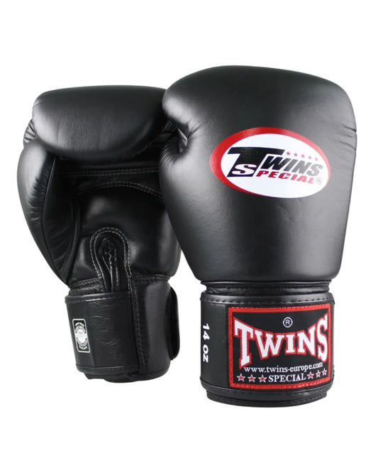 GANTS CUIR TWINS BLACK