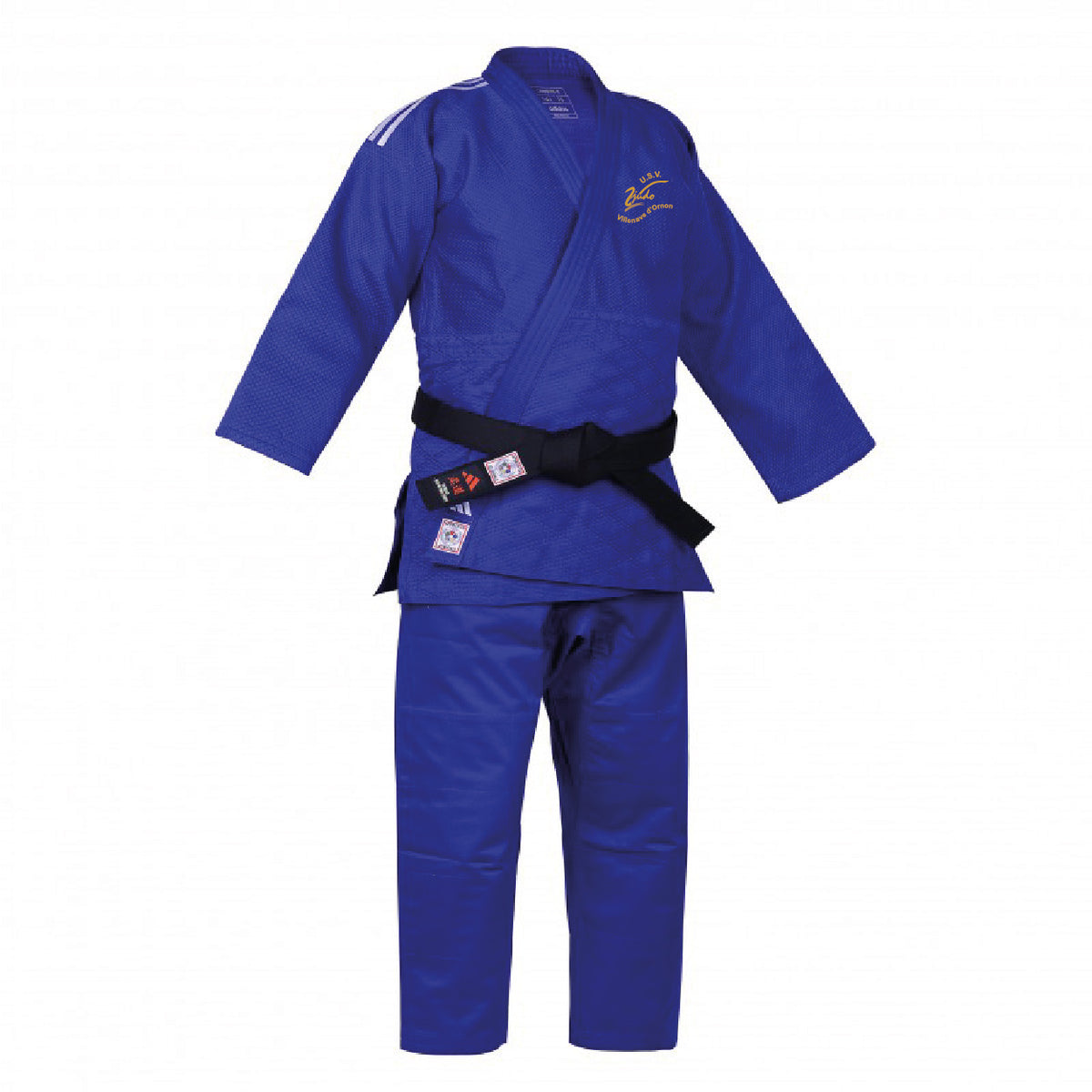 Kimono bleu IJF Champion III Adidas - Avec logo USV Judo