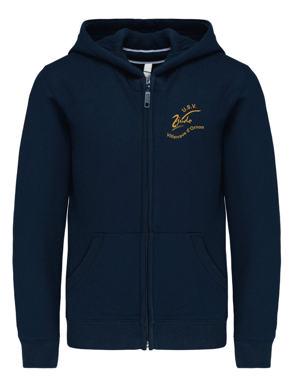 Sweat zippé à capuche Enfant -  Avec logo USV Judo