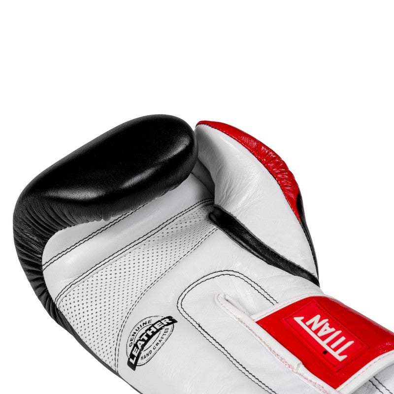 GANTS METAL BOXE TITAN NOIR BLANC ROUGE