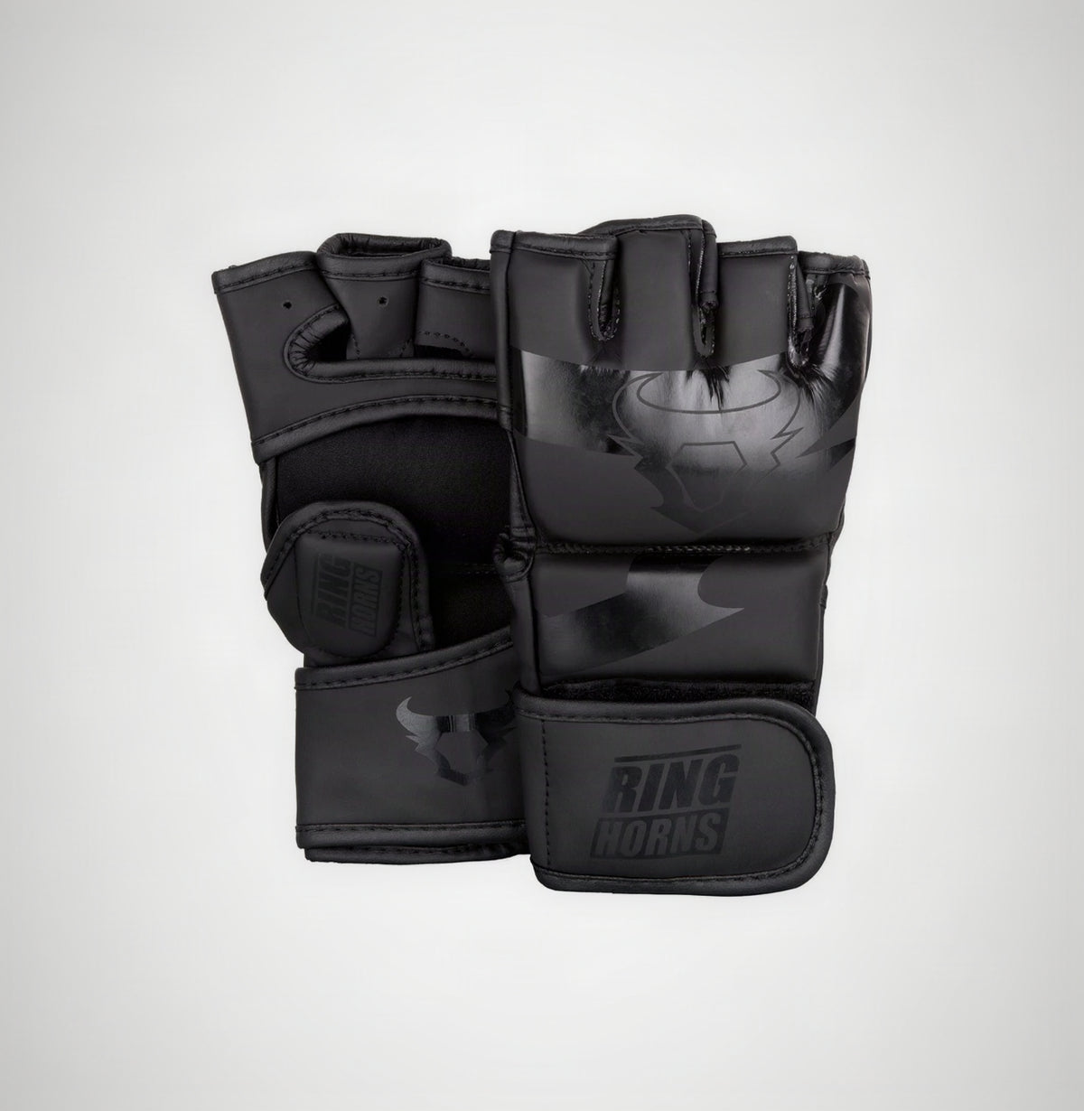 GANTS DE MMA RINGHORNS CHARGER - NOIR/NOIR