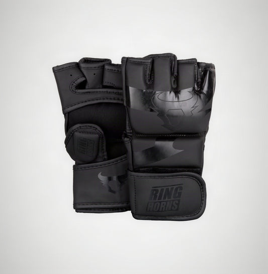 GANTS DE MMA RINGHORNS CHARGER - NOIR/NOIR