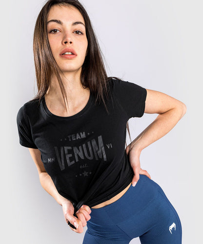 T-SHIRT VENUM TEAM 2.0 - POUR FEMMES - NOIR/NOIR