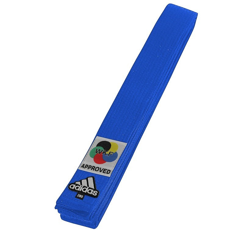 Ceinture de karaté ADIDAS WKF - BLEUE