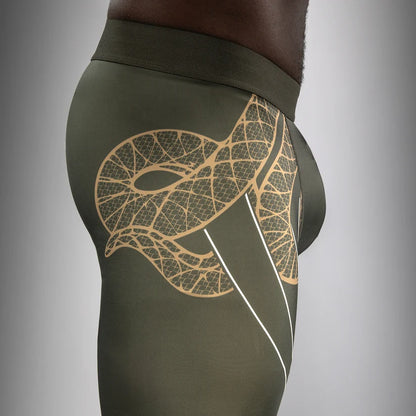 Pantalon de Compression Serpenti Venum – Kaki/Bronze/Ivoire