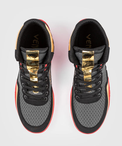 Chaussures de lutte Venum Elite - Noir/Or/Rouge