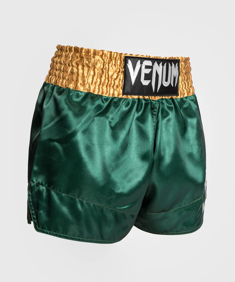 Short Muay Thaï Venum Classique Vert/Or/Blanc