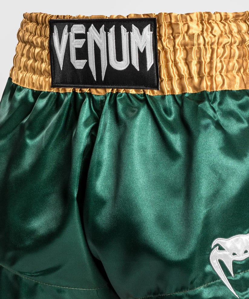 Short Muay Thaï Venum Classique Vert/Or/Blanc