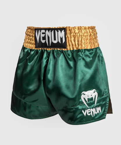 Short Muay Thaï Venum Classique Vert/Or/Blanc