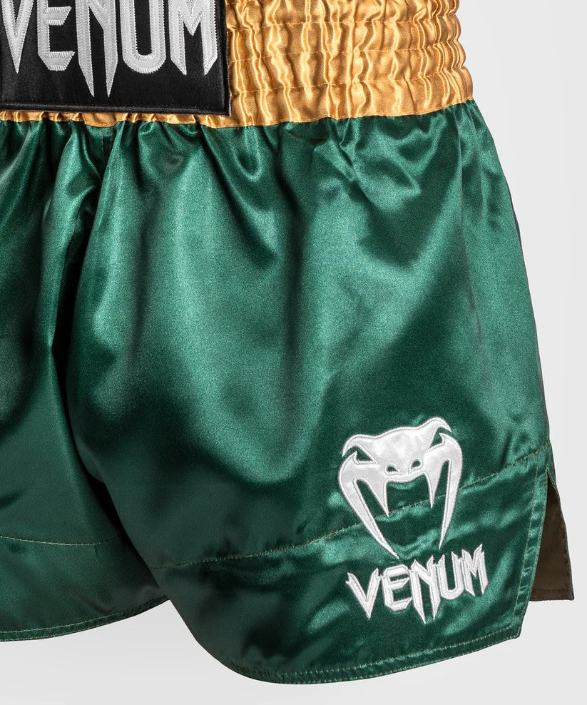 Short Muay Thaï Venum Classique Vert/Or/Blanc