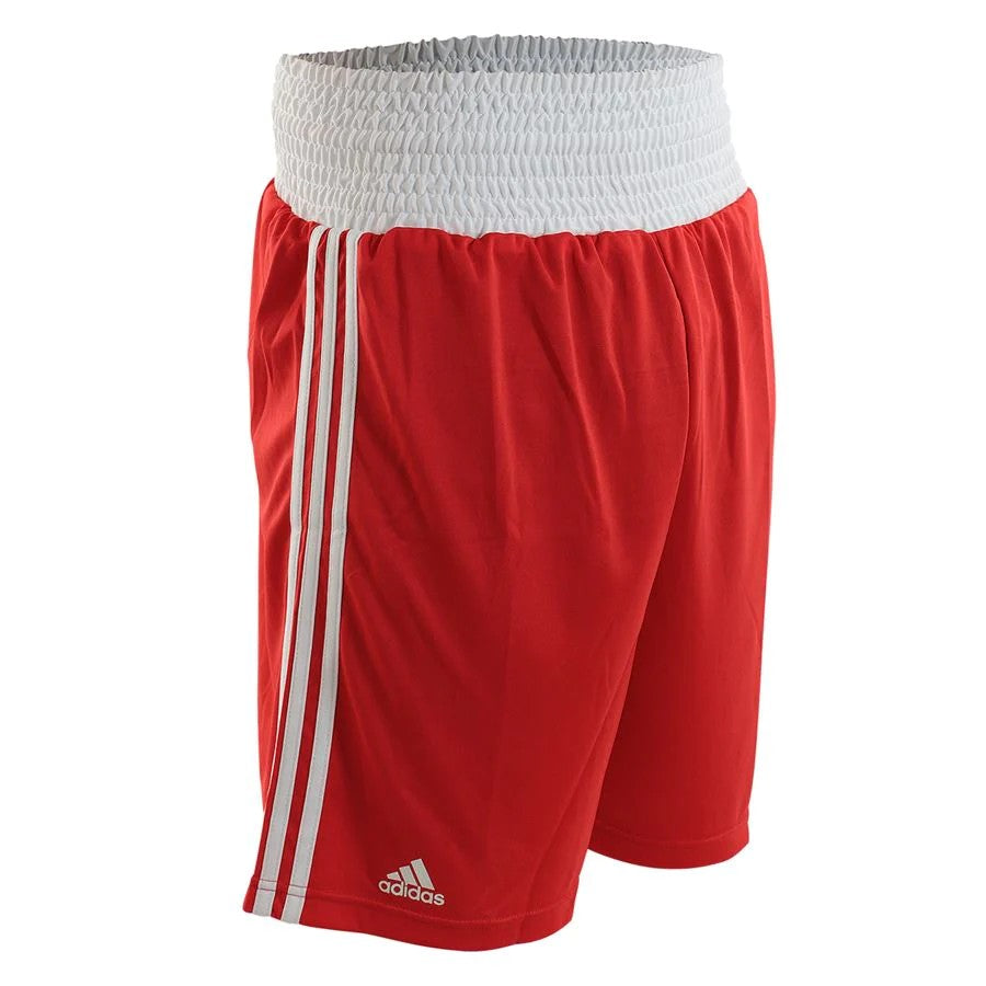 Short de Boxe ADIDAS Rouge et Blanc
