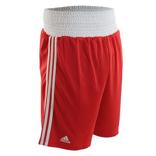 Short de Boxe ADIDAS Rouge et Blanc