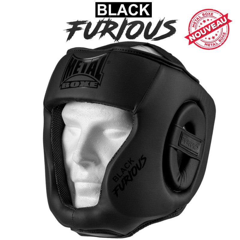 Casque intégral Noir METAL BOXE Enfant