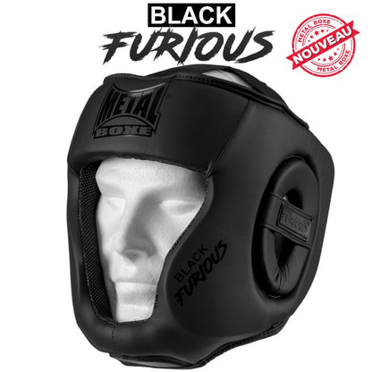 Casque intégral Noir METAL BOXE Enfant