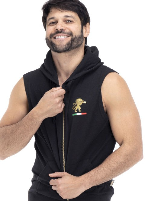 Veste capuche sans manche LEONE Gold - Taille L -