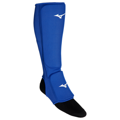 Protège tibia pied élastique Mizuno - Bleu/Rouge - LA GACILLY