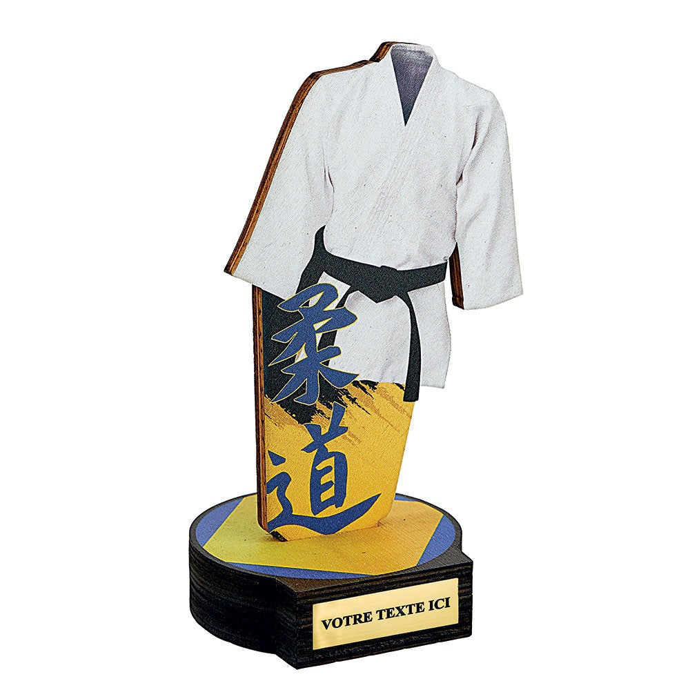Trophé Judo en bois