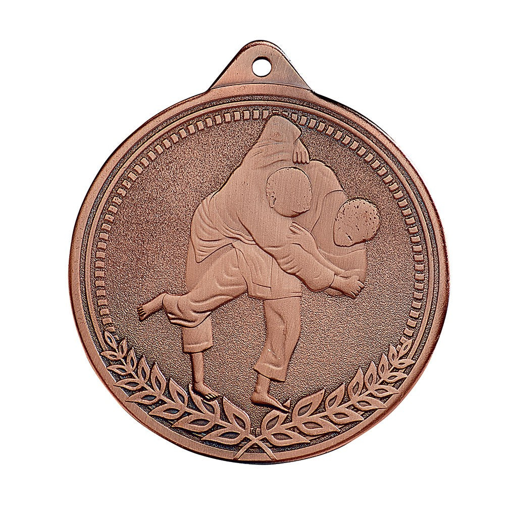 Médailles Frappées or/argent/bronze Judo 7cm
