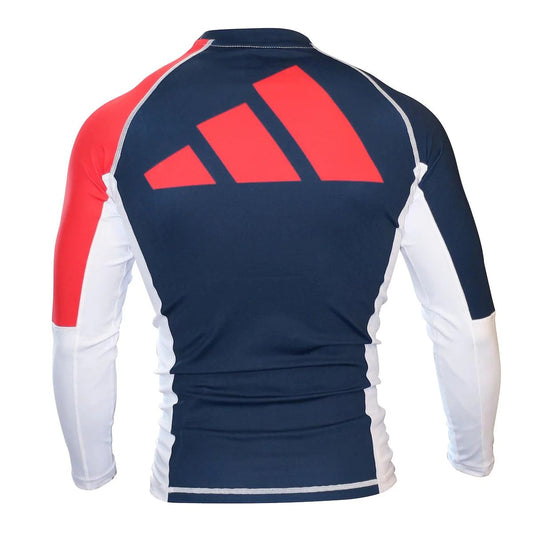 Rashguard ADIDAS Bleu Blanc Rouge Manches longues